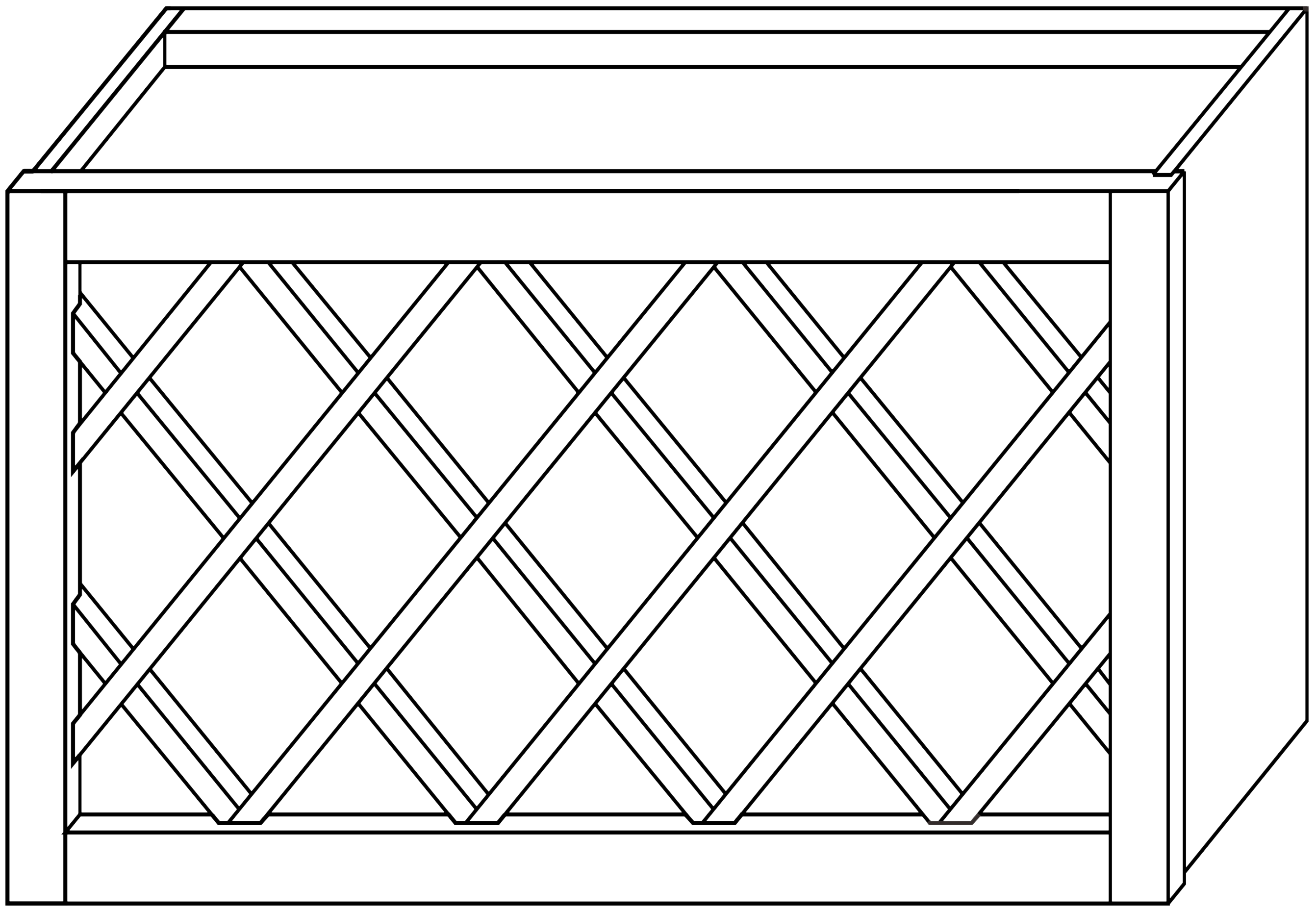 Framed Wine Rack 30-36